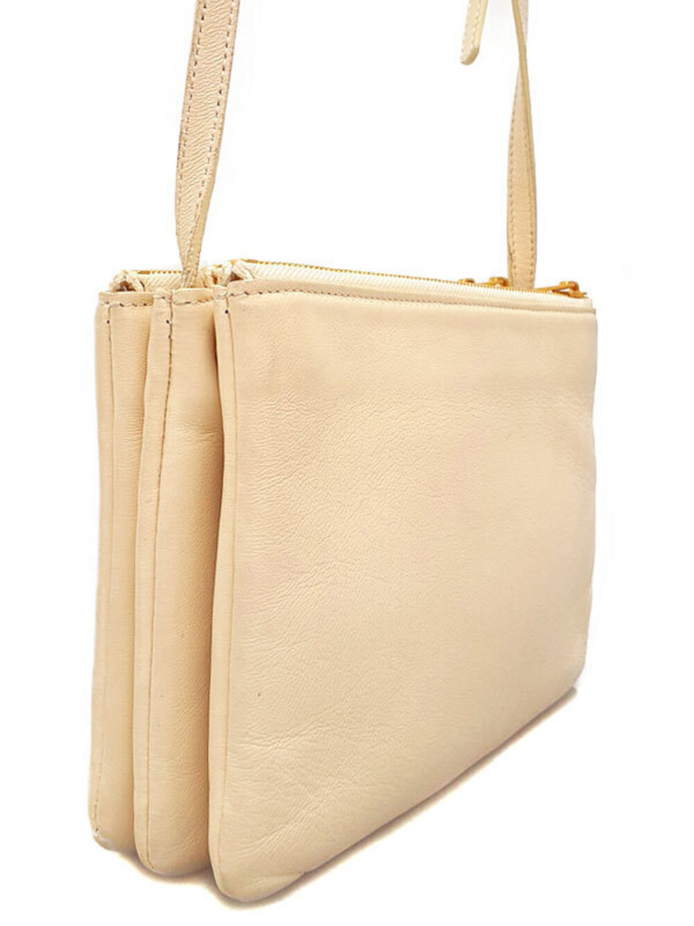Celine Leather Trio Bag Crossbody Black
